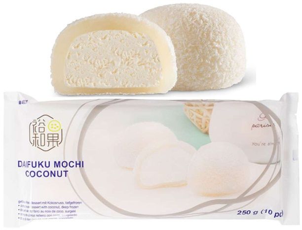 Daifuku Mochi Coconut 10/25 g - DESERT OD RIŽE PUNJEN SLADOLEDOM OD KOKOSA