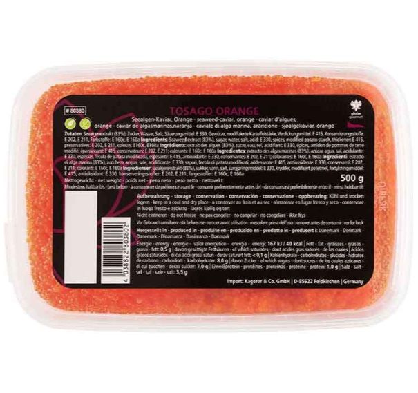 Tosago Orange - SEAWEED CAVIAR (ORANGE)