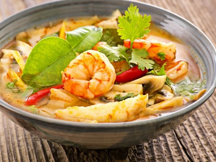 Tom Yum Koong - HOT AND SOUR SHRIMP SOUP