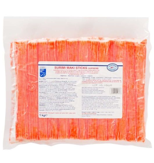 MSC Surimi Maki "Supreme" (25% fish / 18 cm) - FISH PROTEIN STICKS