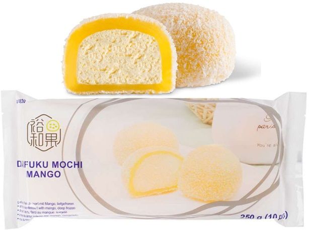 Daifuku Mochi Mango 10/25 g - DESERT OD RIŽE PUNJEN SLADOLEDOM OD MANGA